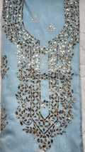 Organza 2 piece with mukesh work ( Dupatta and shirt)