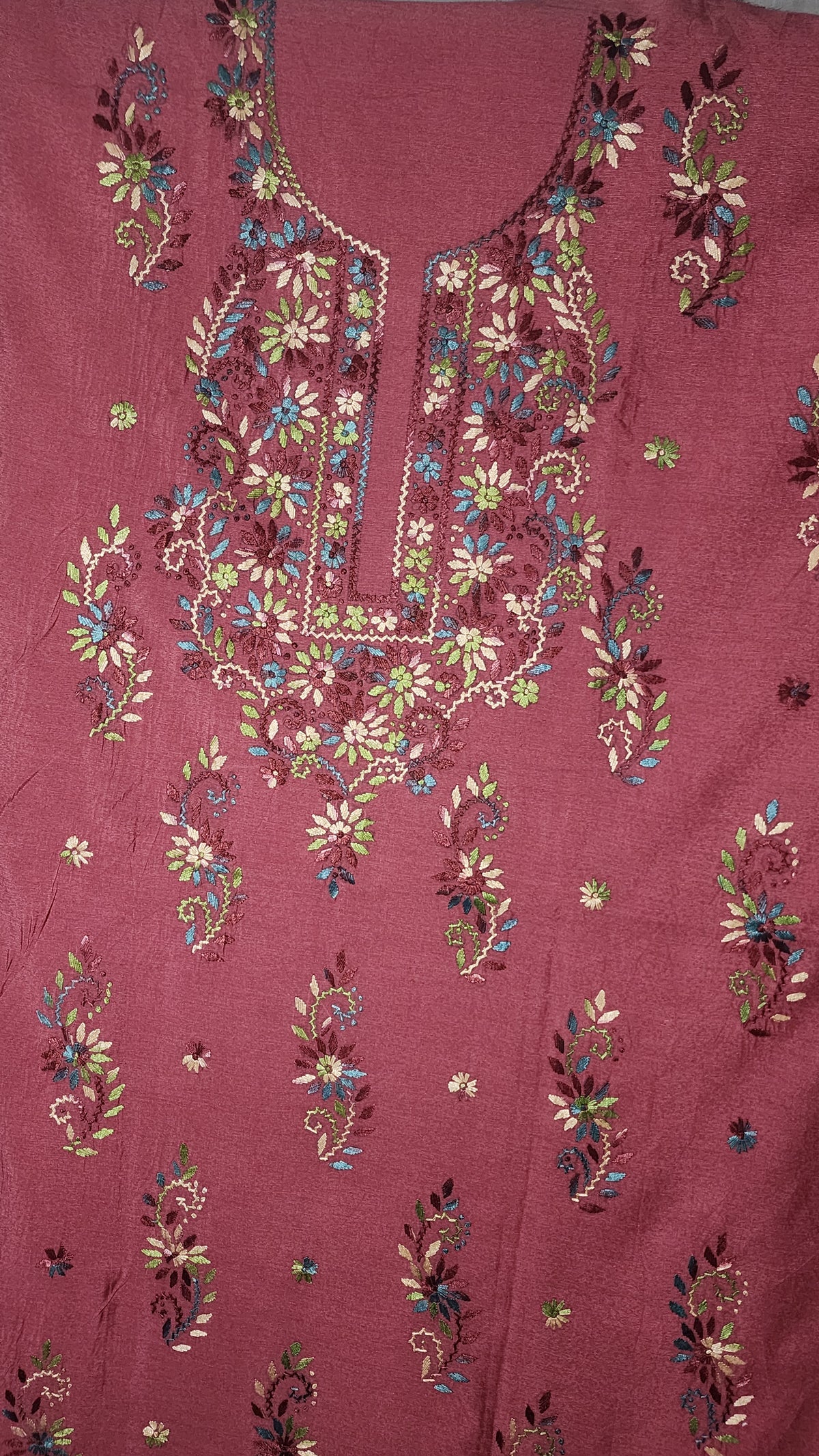 2 piece cotton karandi Dupatta and Shirt