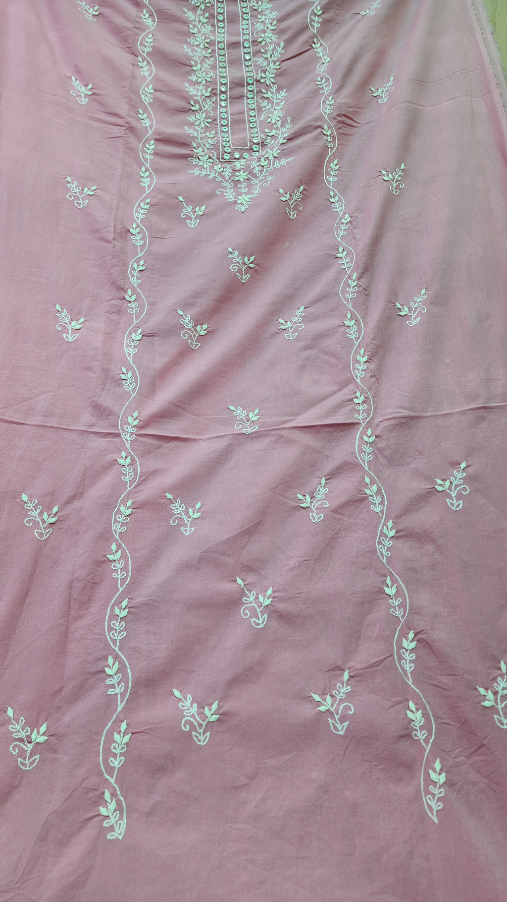 Lawn 2 piece with Aari and Applique work